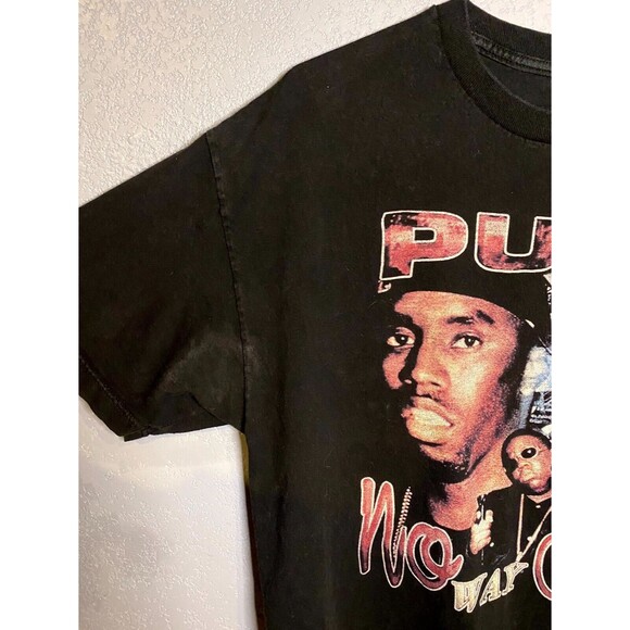 Vintage Puff Daddy Biggie Smalls T Shirt 90s No Way Out Rap Tee Black XL - Picture 6 of 7